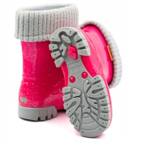 Dívčí zateplené holínky DEMAR Twister Lux G růžové